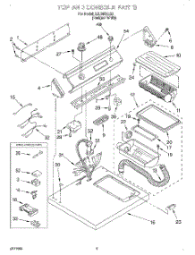 02 - Section parts for Whirlpool Dryer LEL8858EQ2 from AppliancePartsPros.com