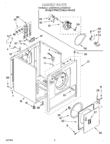 02 - Section parts for Whirlpool Dryer LER3624DZ2 from AppliancePartsPros.com