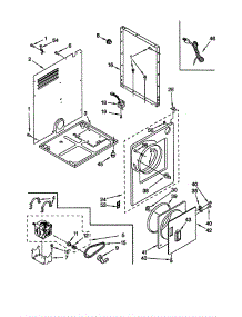Cabinet parts for Whirlpool Dryer LDR3822DQ3 from AppliancePartsPros.com
