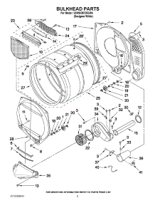 03 - Bulkhead Parts parts for Whirlpool Dryer 3XWGD5705SW4 from AppliancePartsPros.com