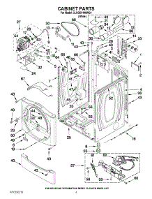 02 - Cabinet Parts parts for Whirlpool Dryer 3LCGD9100WQ1 from AppliancePartsPros.com