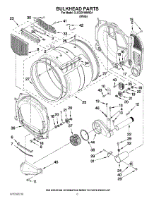 03 - Bulkhead Parts parts for Whirlpool Dryer 3LCGD9100WQ1 from AppliancePartsPros.com