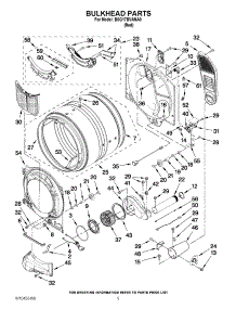 03 - Bulkhead Parts parts for Whirlpool Dryer BSG17BVANA0 from AppliancePartsPros.com