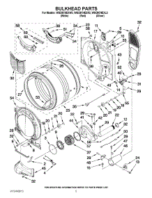 03 - Bulkhead Parts parts for Whirlpool Dryer WGD97HEXL2 from AppliancePartsPros.com