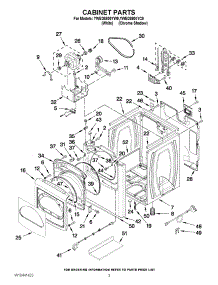 02 - Cabinet Parts parts for Whirlpool Dryer YWED8800YW0 from AppliancePartsPros.com