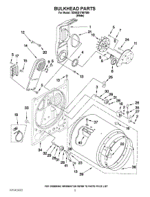 03 - Bulkhead Parts parts for Whirlpool Dryer 7EWED1705YM0 from AppliancePartsPros.com