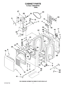 02 - Cabinet Parts parts for Whirlpool Dryer YWED8200YW0 from AppliancePartsPros.com