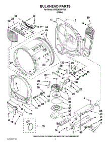 03 - Bulkhead Parts parts for Whirlpool Dryer YWED8200YW0 from AppliancePartsPros.com