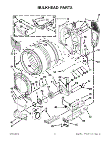 03 - Bulkhead Parts parts for Whirlpool Dryer WED94HEXR1 from AppliancePartsPros.com