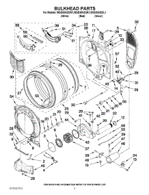 03 - Bulkhead Parts parts for Whirlpool Dryer WGD95HEXR1 from AppliancePartsPros.com