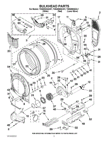 03 - Bulkhead Parts parts for Whirlpool Dryer YWED95HEXW1 from AppliancePartsPros.com