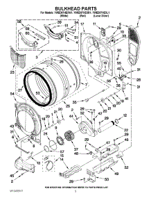 03 - Bulkhead Parts parts for Whirlpool Dryer YWED97HEXL1 from AppliancePartsPros.com