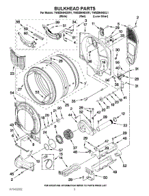 03 - Bulkhead Parts parts for Whirlpool Dryer YWED94HEXL1 from AppliancePartsPros.com