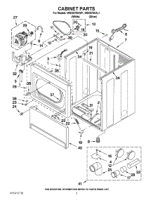 02 - Cabinet Parts parts for Whirlpool Dryer WGD5700XL1 from AppliancePartsPros.com