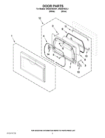 05 - Door Parts parts for Whirlpool Dryer WGD5700XW1 from AppliancePartsPros.com