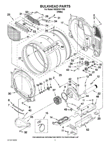 03 - Bulkhead Parts parts for Whirlpool Dryer WED9151YW0 from AppliancePartsPros.com