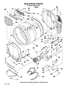 03 - Bulkhead Parts parts for Whirlpool Dryer WGD9151YW0 from AppliancePartsPros.com