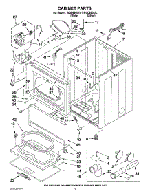 02 - Cabinet Parts parts for Whirlpool Dryer WGD5500XW1 from AppliancePartsPros.com