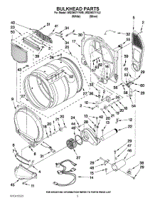 03 - Bulkhead Parts parts for Whirlpool Dryer WGD9371YL0 from AppliancePartsPros.com
