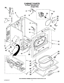 02 - Cabinet Parts parts for Whirlpool Dryer 7MWGD9014YQ0 from AppliancePartsPros.com