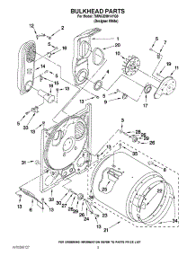 03 - Bulkhead Parts parts for Whirlpool Dryer 7MWGD9014YQ0 from AppliancePartsPros.com