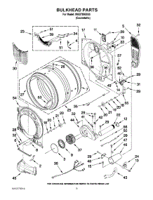 03 - Bulkhead Parts parts for Whirlpool Dryer WGD7990XG0 from AppliancePartsPros.com