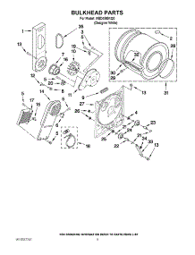 03 - Bulkhead Parts parts for Whirlpool Dryer WED4890XQ0 from AppliancePartsPros.com