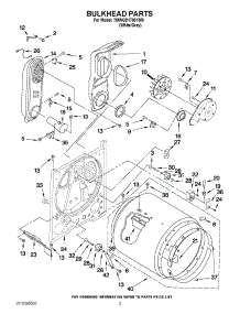 03 - Bulkhead Parts parts for Whirlpool Dryer 7MWGD1705YM0 from AppliancePartsPros.com