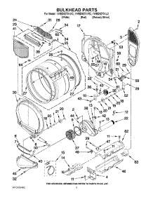 03 - Bulkhead Parts parts for Whirlpool Dryer YWED9270XL2 from AppliancePartsPros.com