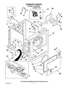 02 - Cabinet Parts parts for Whirlpool Dryer WGD4890XQ0 from AppliancePartsPros.com