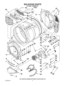 03 - Bulkhead Parts parts for Whirlpool Dryer WGD9050XW1 from AppliancePartsPros.com