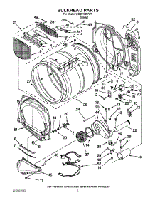 03 - Bulkhead Parts parts for Whirlpool Dryer WGD9150WW1 from AppliancePartsPros.com