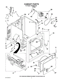02 - Cabinet Parts parts for Whirlpool Dryer WGD4910XQ0 from AppliancePartsPros.com