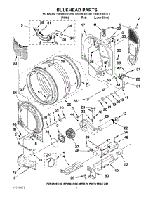 03 - Bulkhead Parts parts for Whirlpool Dryer YWED97HEXW0 from AppliancePartsPros.com