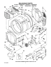 03 - Bulkhead Parts parts for Whirlpool Dryer YWED9250WR2 from AppliancePartsPros.com