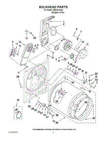 03 - Bulkhead Parts parts for Whirlpool Dryer WED4910XQ0 from AppliancePartsPros.com