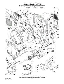 03 - Bulkhead Parts parts for Whirlpool Dryer WGD9270XL1 from AppliancePartsPros.com