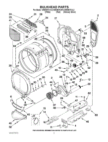03 - Bulkhead Parts parts for Whirlpool Dryer WED9270XR2 from AppliancePartsPros.com