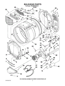 03 - Bulkhead Parts parts for Whirlpool Dryer 7MWGD9150XW1 from AppliancePartsPros.com