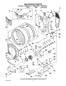 03 - Bulkhead Parts parts for Whirlpool Dryer YWED94HEXL0 from AppliancePartsPros.com