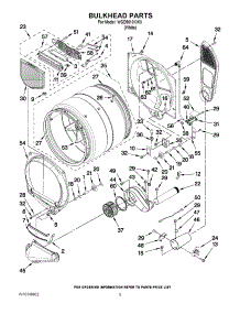 03 - Bulkhead Parts parts for Whirlpool Dryer WGD9610XW0 from AppliancePartsPros.com