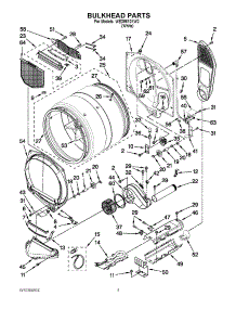 03 - Bulkhead Parts parts for Whirlpool Dryer WED9610XW0 from AppliancePartsPros.com