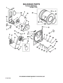 03 - Bulkhead Parts parts for Whirlpool Dryer WED4750XQ0 from AppliancePartsPros.com