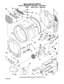 03 - Bulkhead Parts parts for Whirlpool Dryer YWED9250WL1 from AppliancePartsPros.com