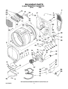 03 - Bulkhead Parts parts for Whirlpool Dryer 7MWGD9270XL0 from AppliancePartsPros.com