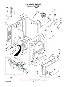 02 - Cabinet Parts parts for Whirlpool Dryer WGD4750XQ0 from AppliancePartsPros.com