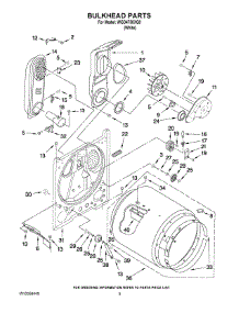 03 - Bulkhead Parts parts for Whirlpool Dryer WGD4750XQ0 from AppliancePartsPros.com