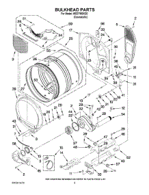 03 - Bulkhead Parts parts for Whirlpool Dryer WED7990XG0 from AppliancePartsPros.com