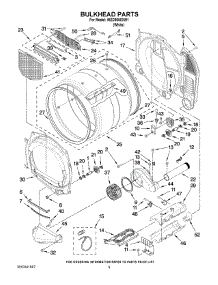 03 - Bulkhead Parts parts for Whirlpool Dryer WED9050XW1 from AppliancePartsPros.com