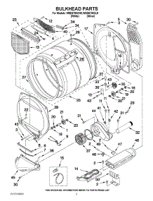 03 - Bulkhead Parts parts for Whirlpool Dryer WED5700XW0 from AppliancePartsPros.com